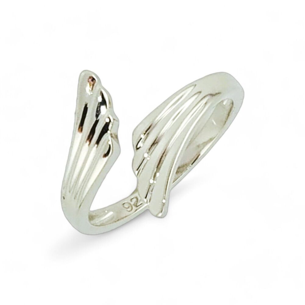 Sterling Silver 925 Wings Adjustable Ring